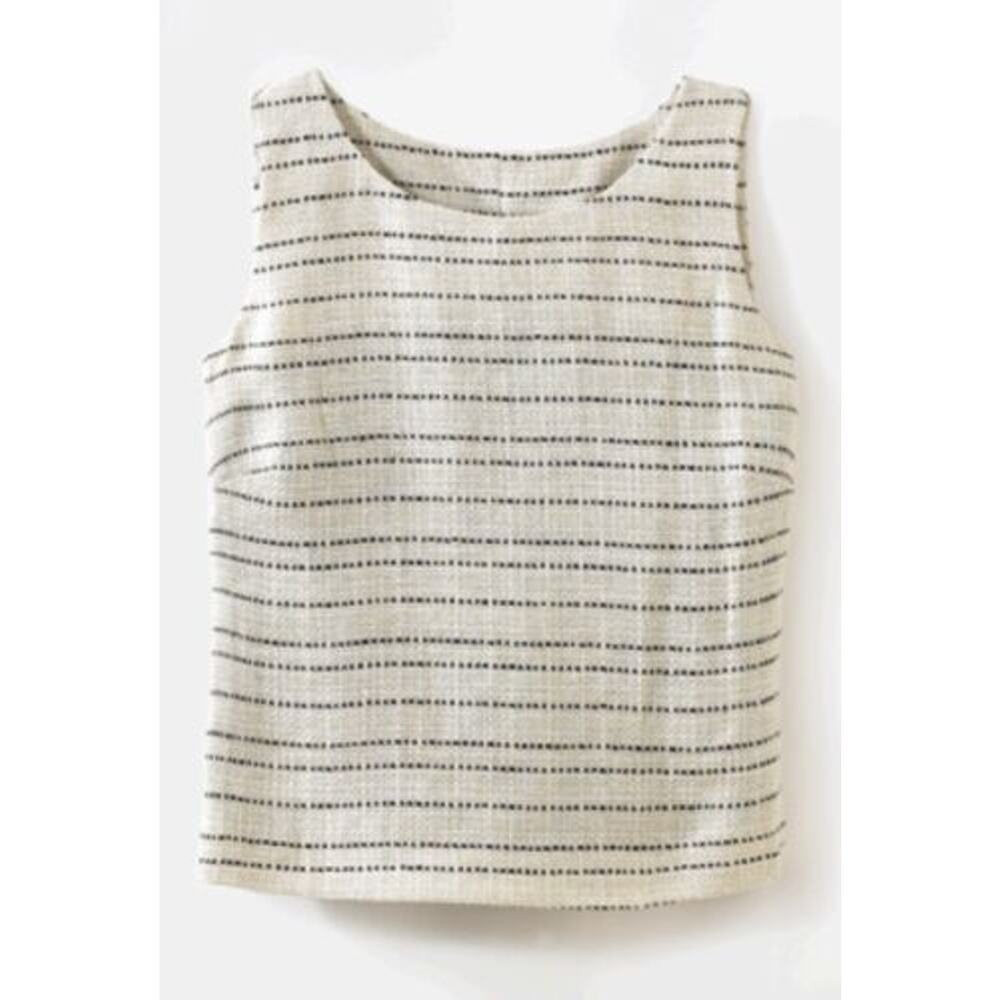 Spiegel Black and White Striped Blouse